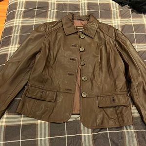 Danier leather jacket. Brown. XL but fits like a L.